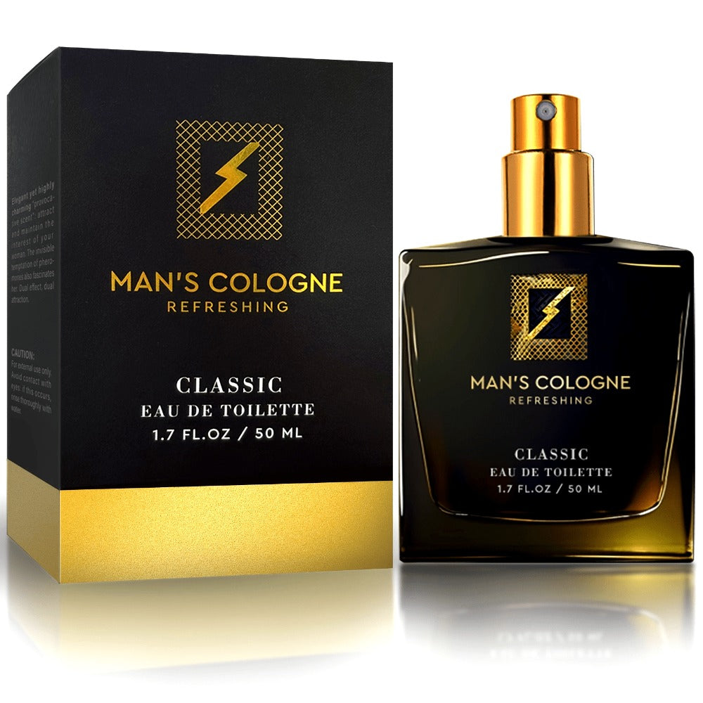 Men's Pheromone Cologne 50ml, Natural Fresh Aromatic Scent, Confidence Boosting Fragrance Spray for Men — image 1