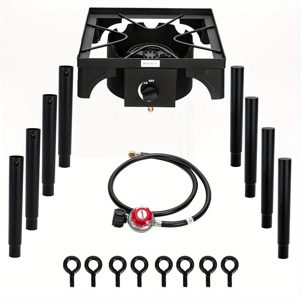 Outdoor Propane Burner Stove Cast Iron High Pressure Gas Cooker with Detachable Stand Legs — image 22
