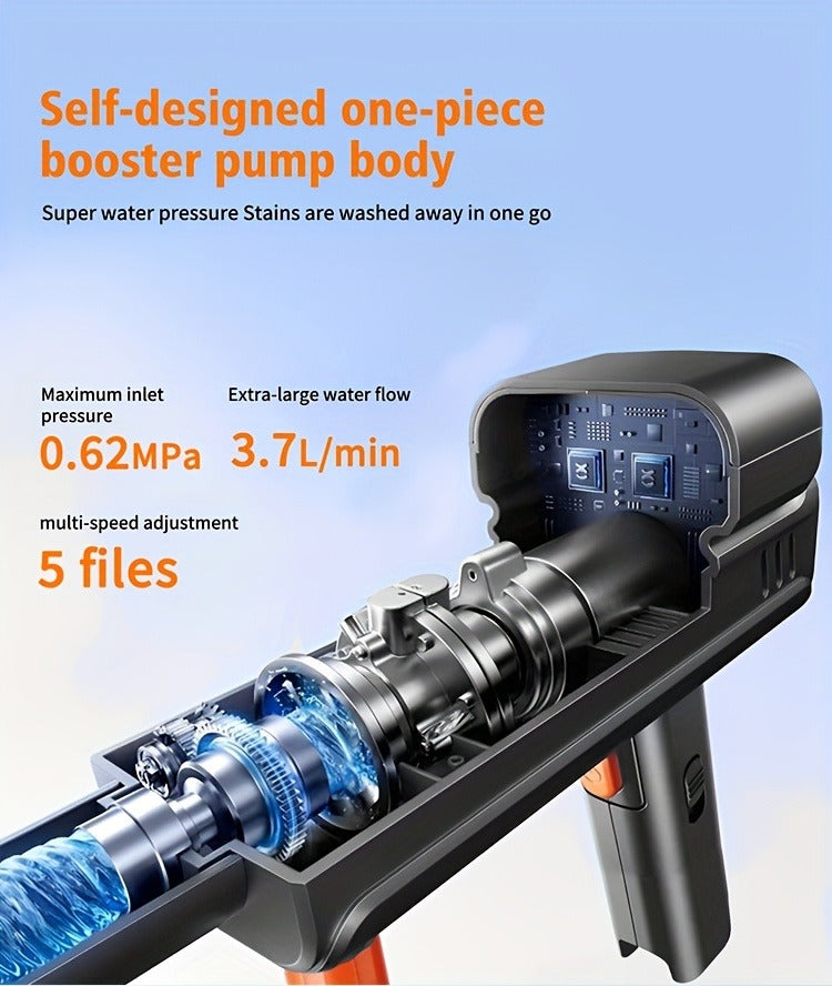 Portable Pressure Washer Cordless 980PSI, 3x 4000mAh Batteries, 5-in-1 Nozzle, Foam Cannon, 33FT Hose — image 21