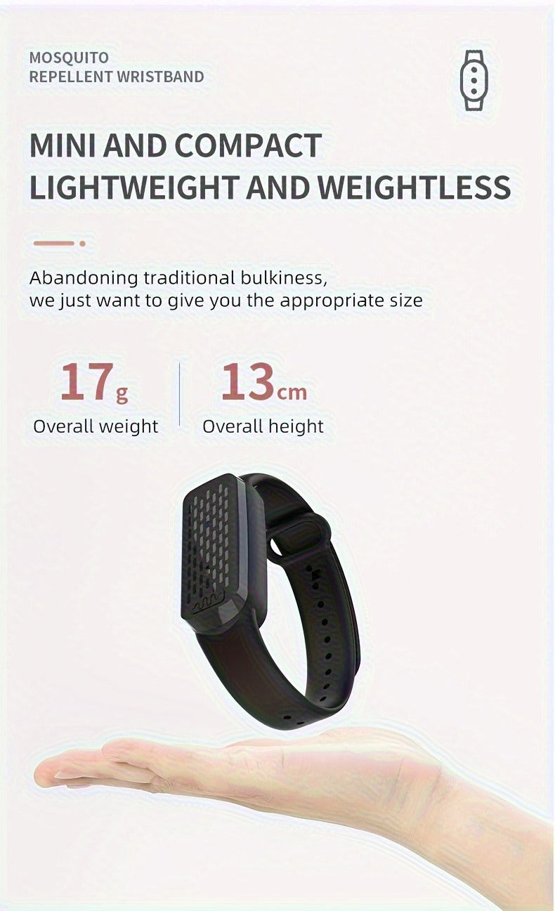 Mosquito Bracelet, Ultrasonic Soundwave Technology, USB Rechargeable, Wristband for Camping Outdoor Hiking Travel — image 18