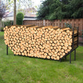 Firewood Rack | Heavy Duty Steel Indoor Outdoor Fireplace Patio Deck — image 2