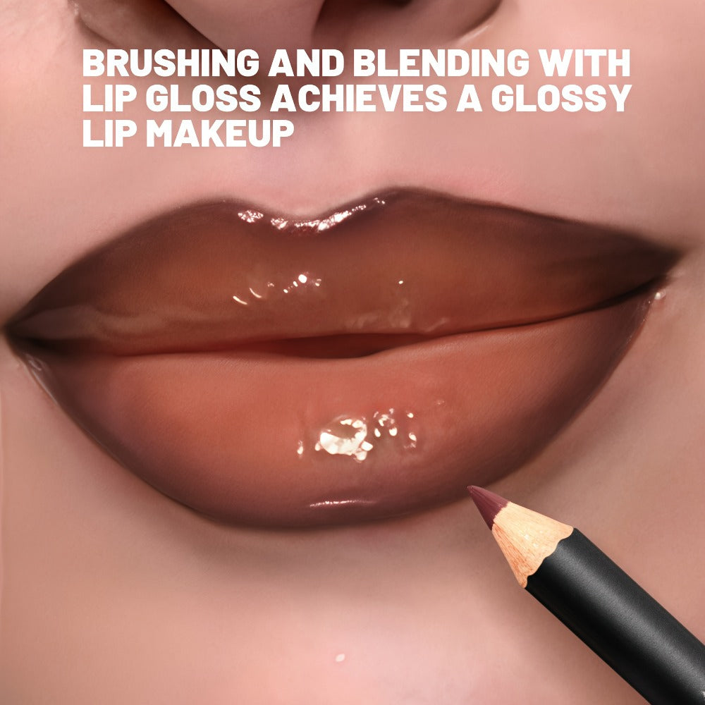Dewy Glass Lip Gloss & Liner Duo – Hydrating Water-Gloss Luminous Finish with 3D Precision Matte Lip Liner — image 6
