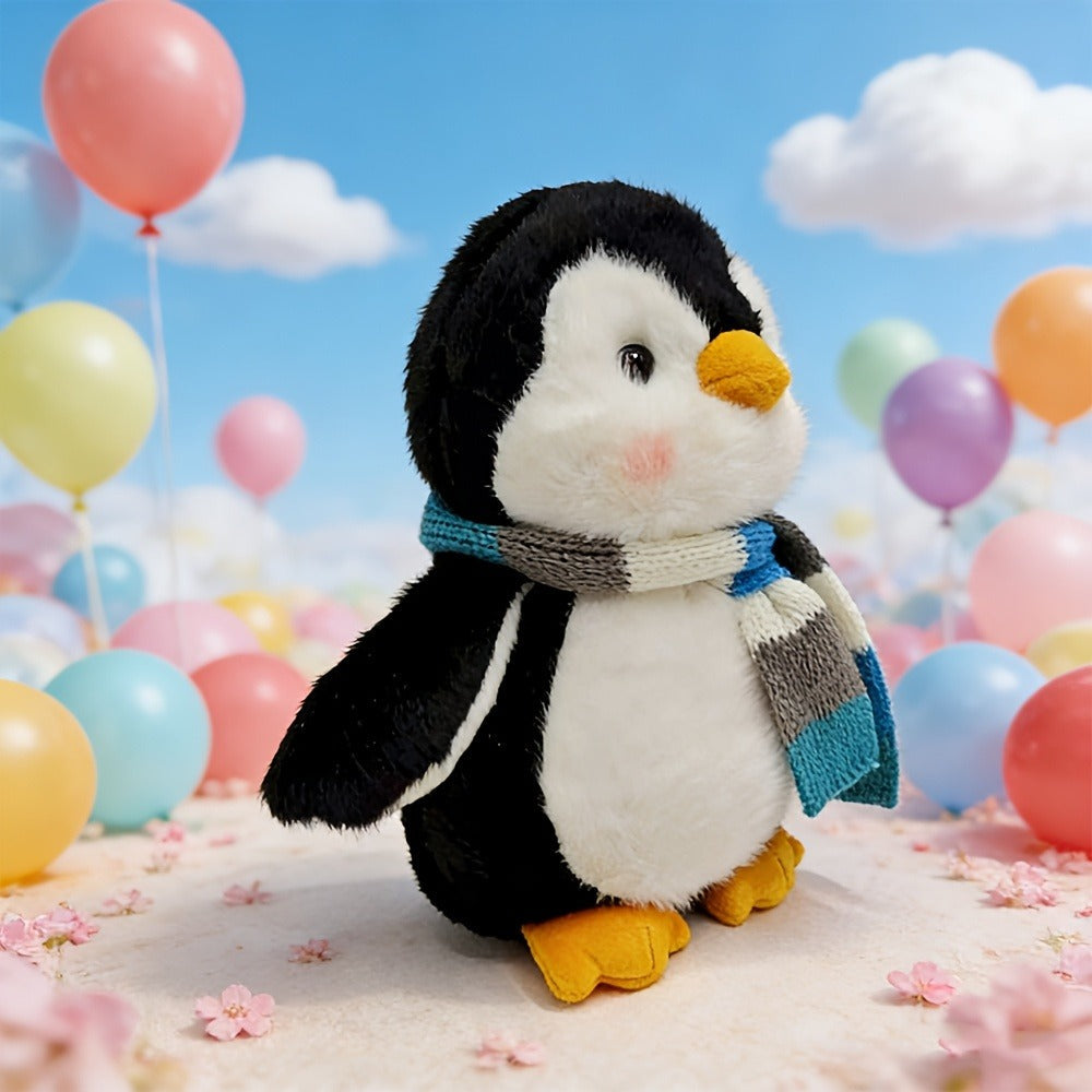 Stuffed Animal Scarf Penguin with Blue or Yellow Accessory Option and One-Piece Configuration — image 13