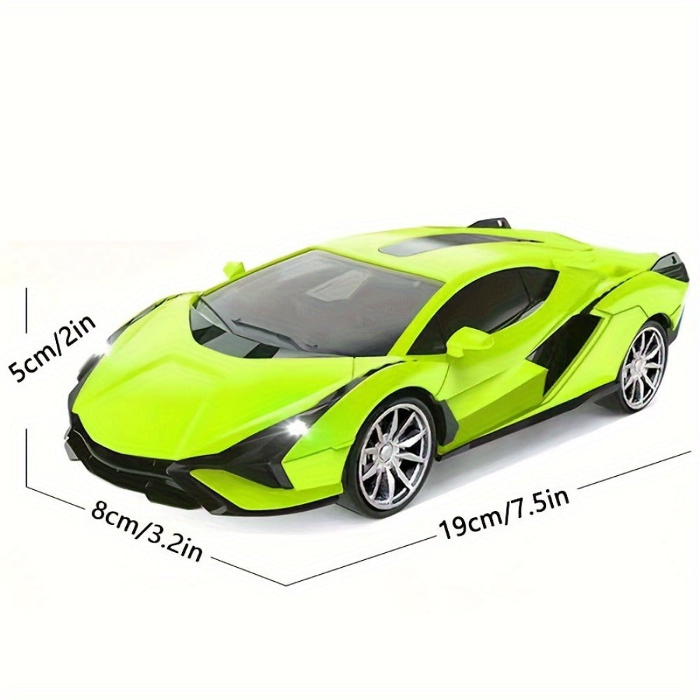 High-Speed Drift RC Car 1:24 Scale with LED Lights 4-Channel Simulation Model Remote Control Car for Kids Boys Girls — image 