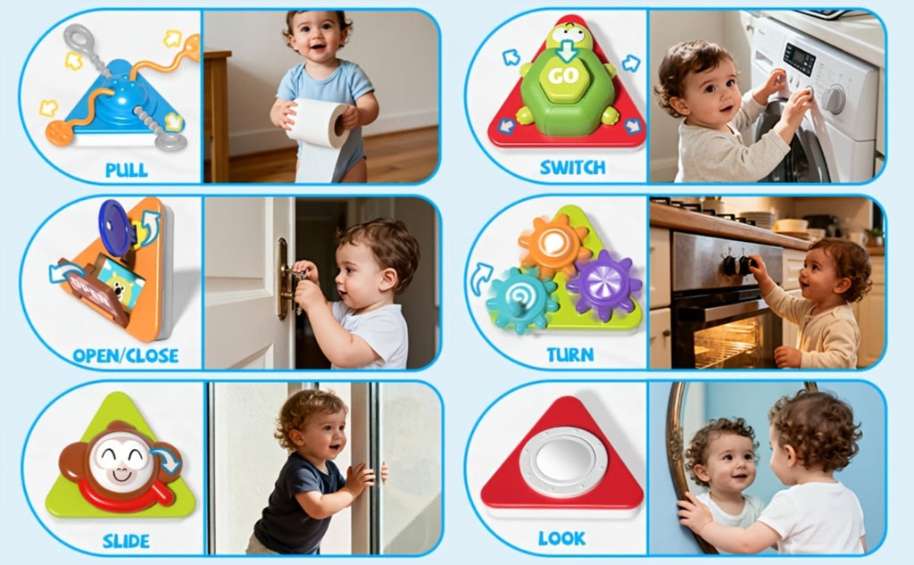 21-in-1 Toddler Busy Board Activity Cube, Early Educational Sensory Toy for Boys & Girls Ages 1-3 — image 14