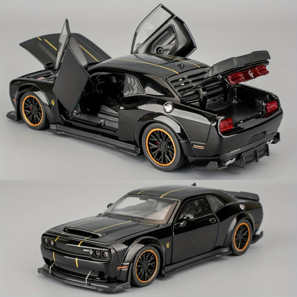 1:32 Scale Dodge Hellcat Die-Cast Metal Car Model with Openable Doors & Display Base, Collector Diecast Vehicle — image 7