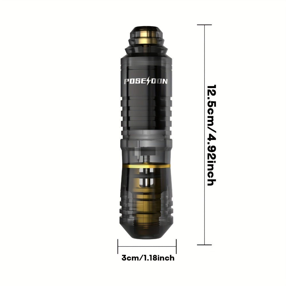 POSEIDON BT18-XH Tattoo Kit with Rotary Pen, Wired Power Supply, Foot Pedal, 10 Cartridges and 6 Inks — image 4