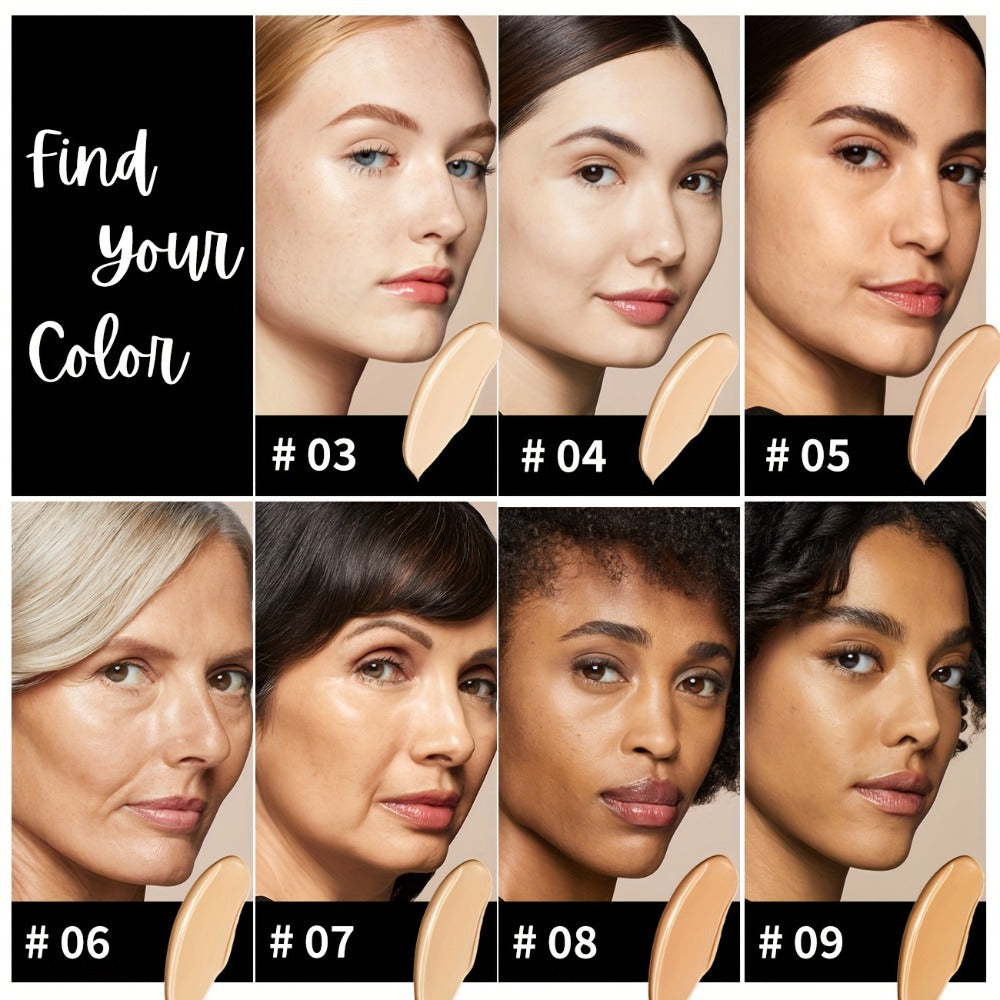 Liquid Concealer and Contour Stick Set 2 Pcs Buildable Coverage Pore Minimizing, for Makeup, Travel and Everyday Vanity Use —