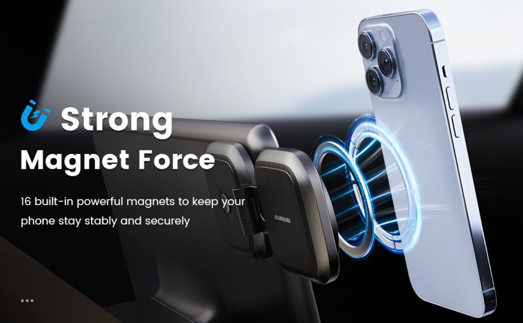 Foldable Magnetic Car Phone Mount for Pictured Model 3 or Model Y Center-Screen Installation — image 8