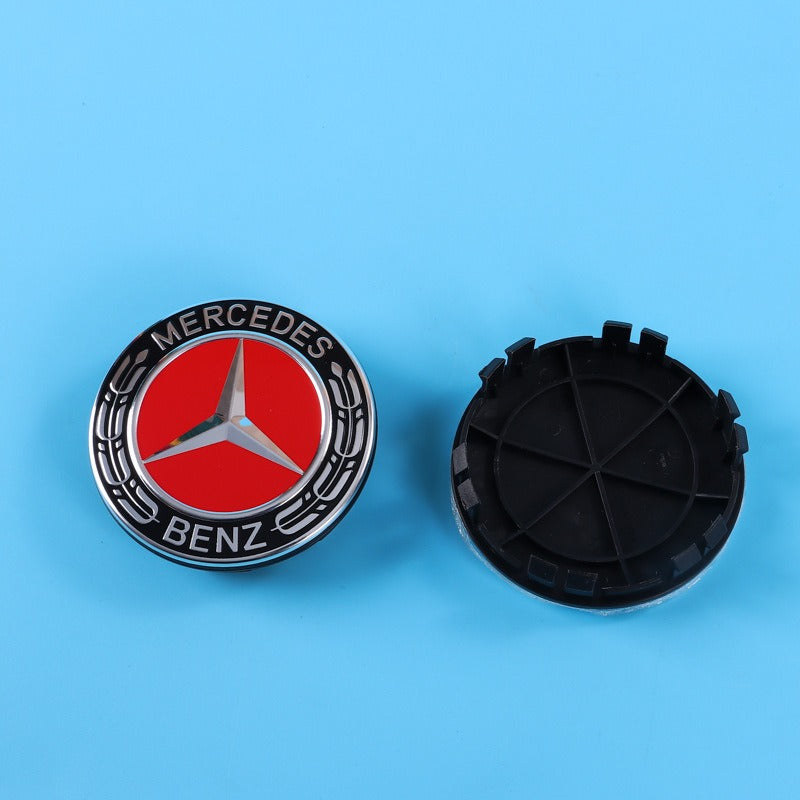 Suitable for wholesale 75mm wheel hub covers for all models of Mercedes Benz modified 12 foot car cover labels - V.I.P Digital Presence