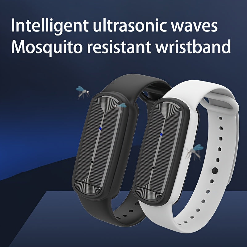 Mosquito Bracelet, Ultrasonic Soundwave Technology, USB Rechargeable, Wristband for Camping Outdoor Hiking Travel — image 2