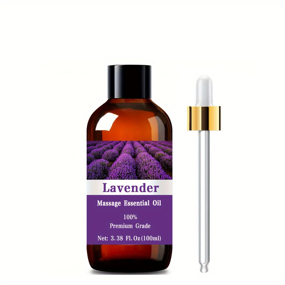 Essential Oil Lavender Aroma in 100ml Bottle for Diffuser, Massage, Meditation, Hair and Skin Use — image 3
