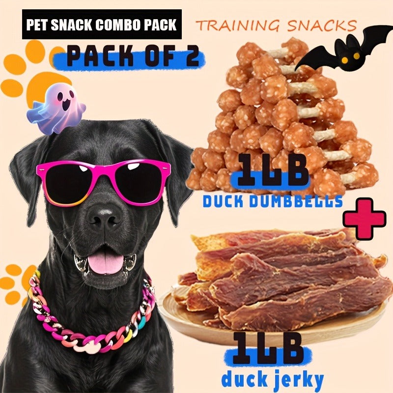 Dog Treats Chicken, Duck and Egg Yolk Assortment with Multi-Bag, 350g and 25 x 4g Options for Dog Reward Use — image 13