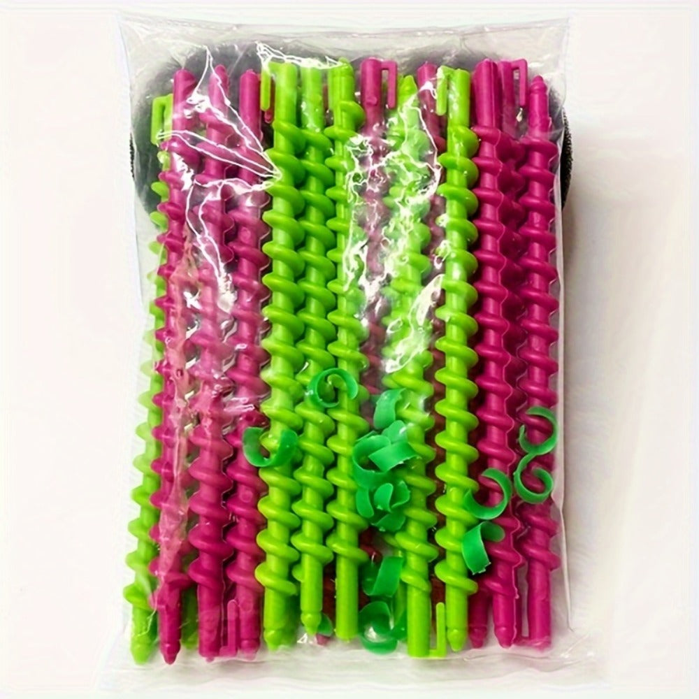 Spiral Perm Rods Set 39-42pcs – Plastic Curling Hair Sticks for Defined Curls Waves Coils Natural Hair Heatless Styling — ima