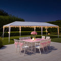 White Open-Sided Canopy Tent in 10x20ft or 10x30ft Sizes with Ropes, Stakes and No Sidewalls — image 3