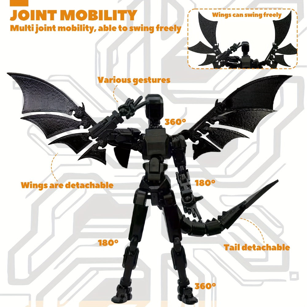 3D Printed Dragon Figurine 2-Piece Set for Garden, Patio and Yard Use, with the Listed Configuration — image 6