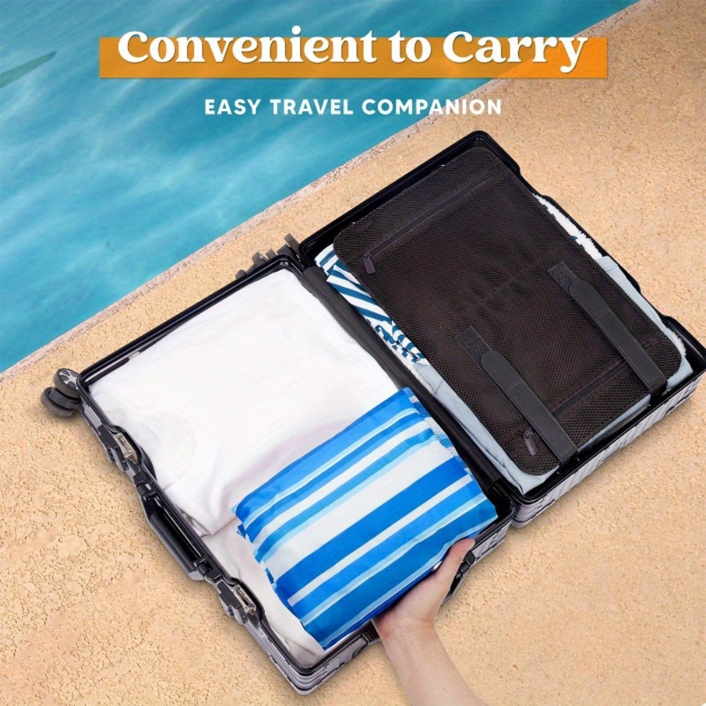 Pool Float Lounge Chair Two-Pack with Adjustable Head Support, Fabric-Covered Sling and Carry Case — image 6