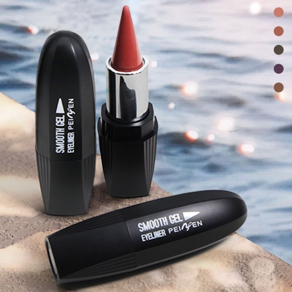 Six-Color Twist-Up Cream Liner Set for Makeup in Brown, Black and Red-Brown Shades with 3g Sticks — image 8