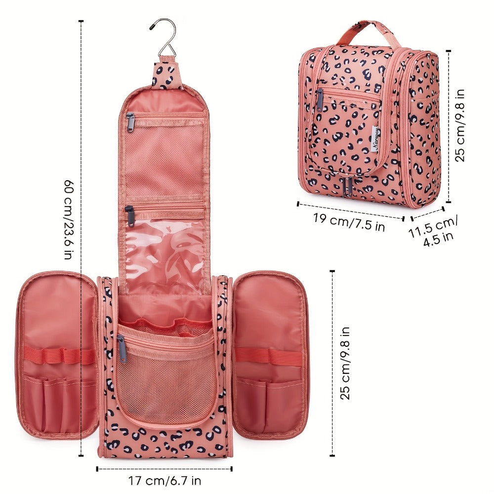 Toiletry Bag Hanging Large-Capacity Makeup Organizer with Hook, Multiple Compartments and 16 Print Options — image 7