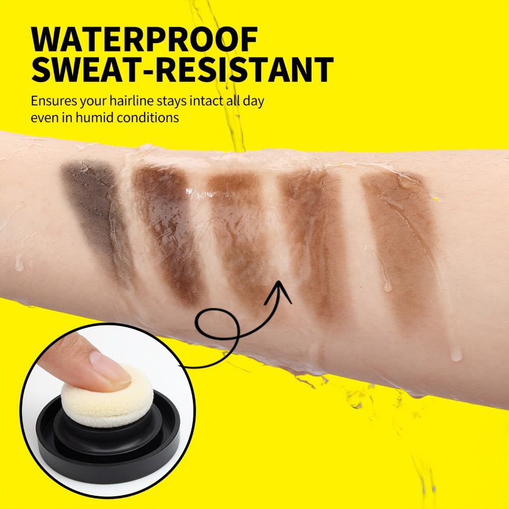 Hair Root & Hairline Concealer Powder Kit with Brush, Instant Coverage for Thinning Hair, Receding Hairline & Bald Spots — im