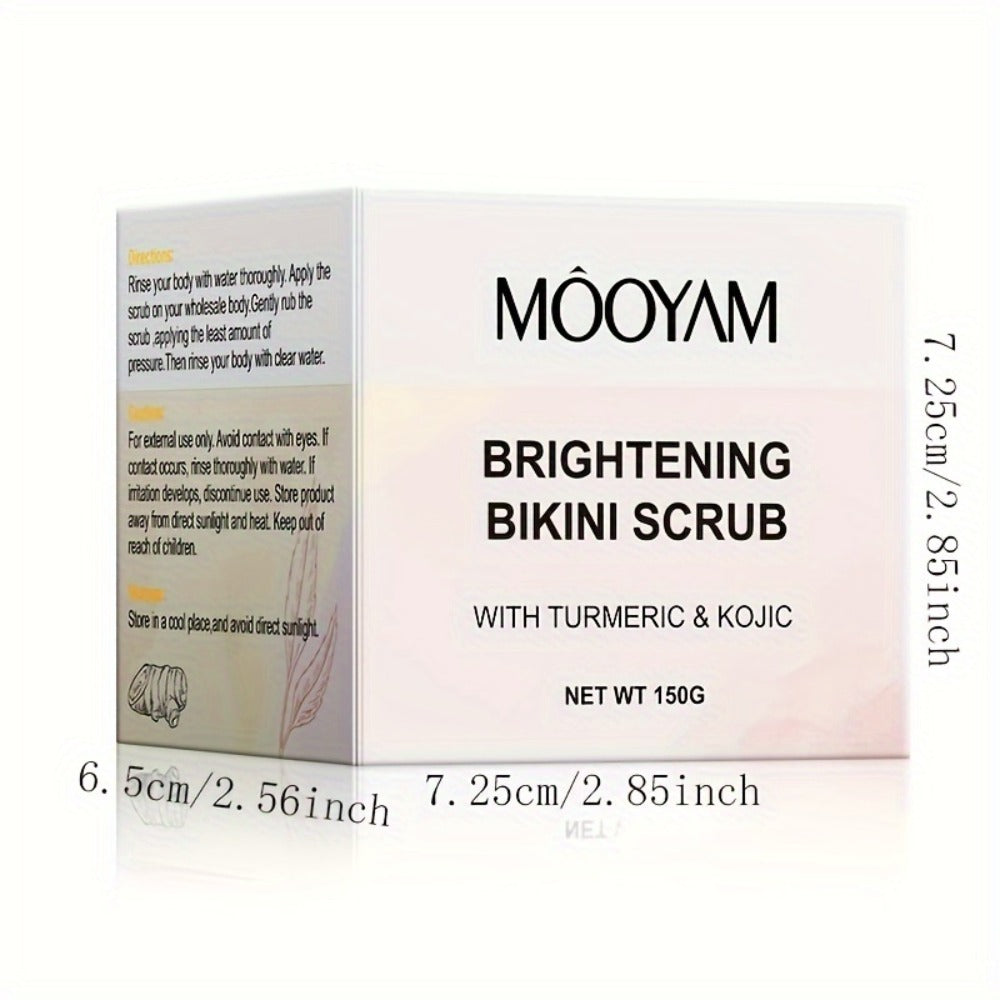 Glycolic Acid Bikini Area Scrub 150g, Kojic Acid & Turmeric Exfoliating Paste, Brightening Treatment — image 5