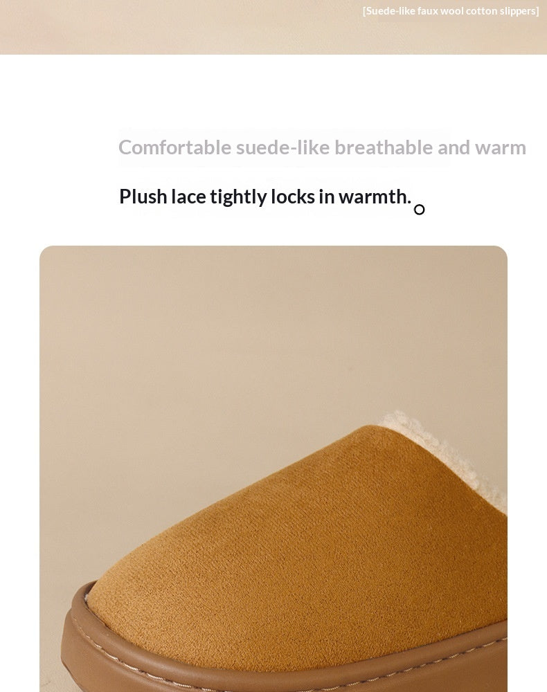 Indoor Anti-slip Plush Warm Home Thick Sole Men