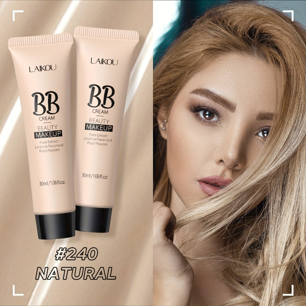 BB Cream 2 Pcs Set Waterproof, Pore-Minimizing Full Coverage Foundation with Blemish Concealer & Glycerin Hydration — image 5