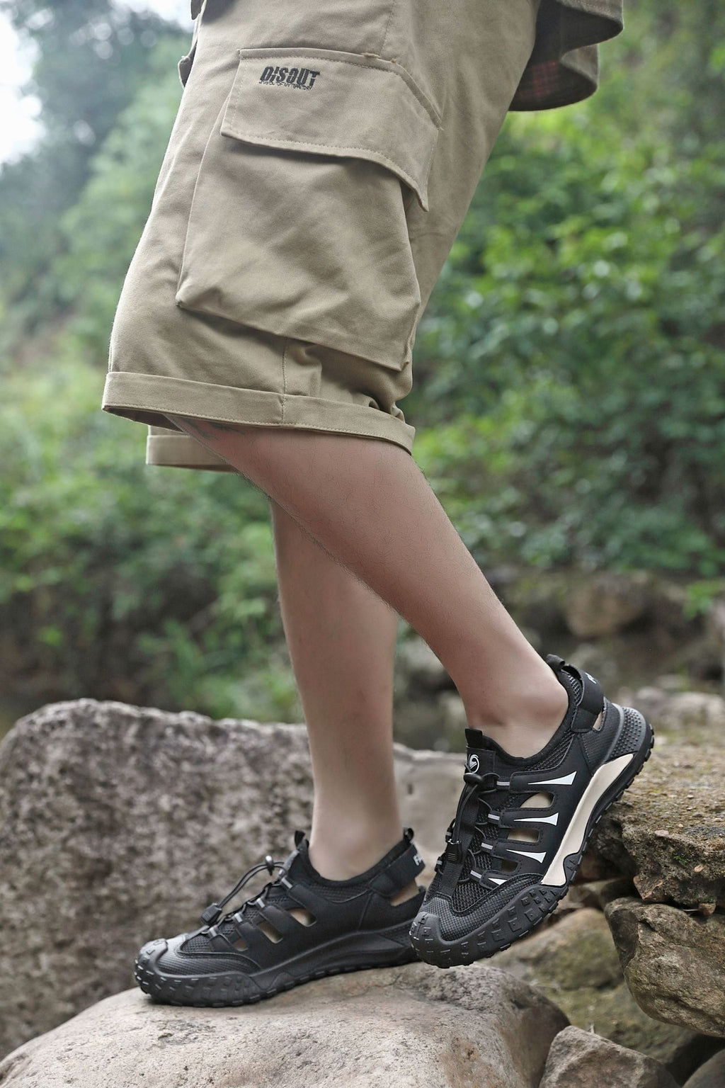 Outdoor Sports Upstream Dry Breathable Large Hole Mesh Surface Shoes