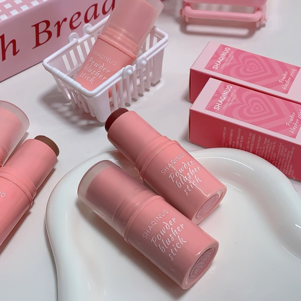 Matte Cream Blush Stick Set 3pcs Multifunctional, Waterproof Non-Greasy Formula, Blendable Color for Cheeks Lips & Eyes — ima