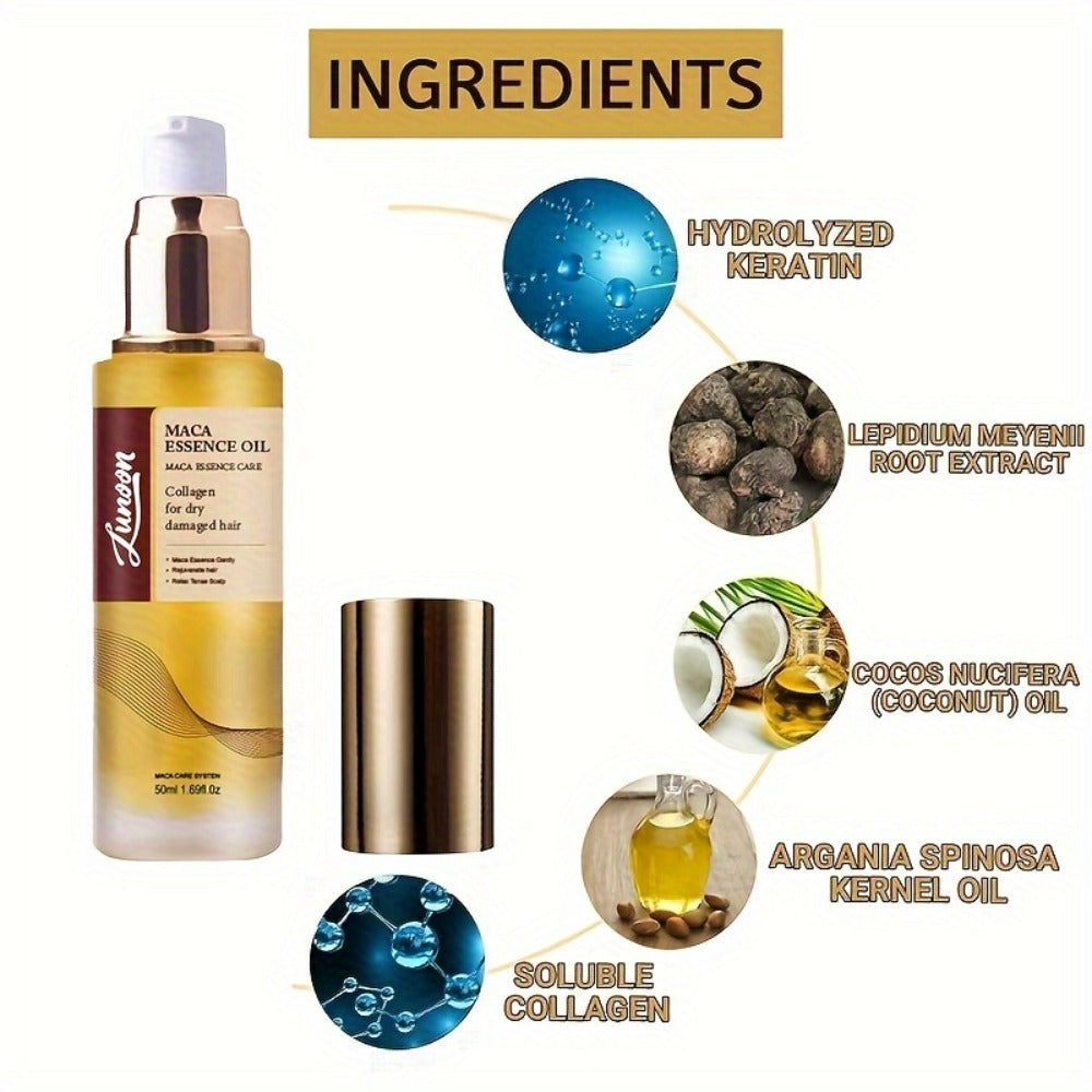 Argan Oil Hair Mask Deep Conditioning Treatment with Collagen | Cold Press Moroccan Oil for Dry Frizzy Curly Fine Hair | Long