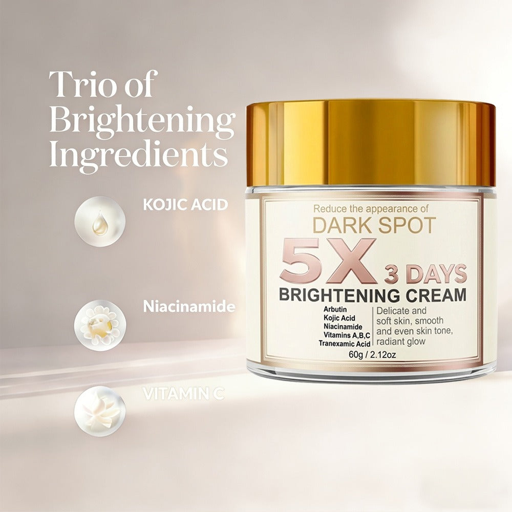 Kojic Acid Cream for Dark Spots – Skin Brightening Face Cream with Vitamin C, Arbutin & Niacinamide, Fades Hyperpigmentation 