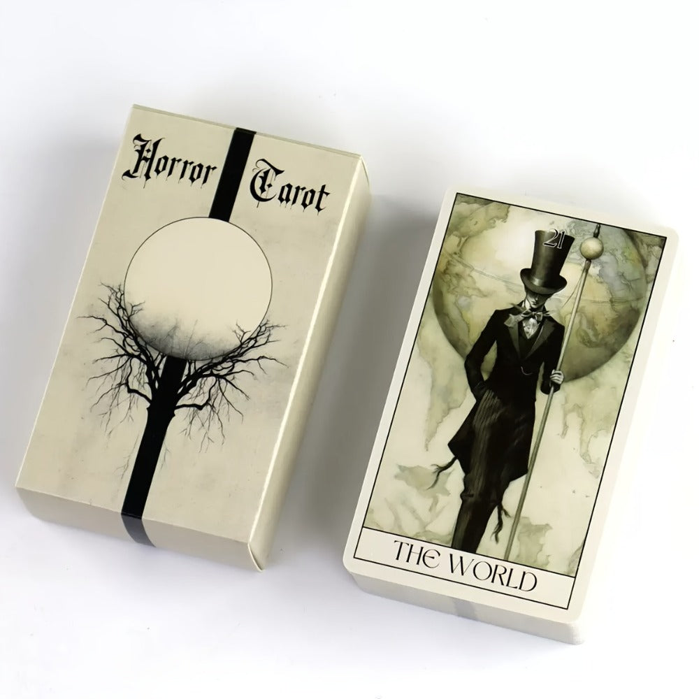 Horror Tarot Cards Deck, Mystical Dark Tarot Card Set for Divination, Power Exploration & Intuition Reading — image 3