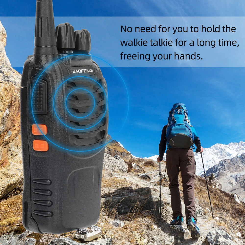 Baofeng BF-888S Walkie Talkie 2-Pack – Long Range UHF Two Way Radio, Wireless Frequency Copy, Portable Ham Radio for Hunting,