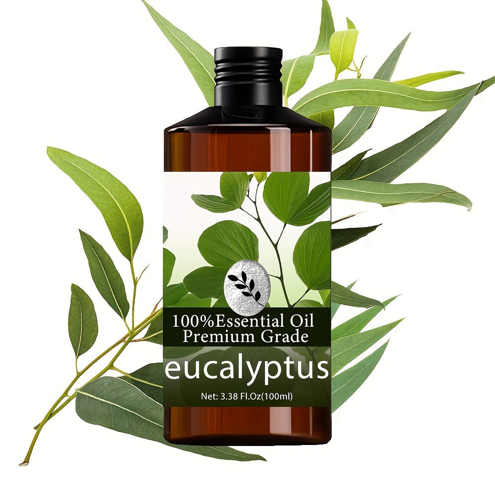 Essential Oil Eucalyptus Aroma in 100ml Bottle for Massage, Aromatherapy, Diffuser and Personal Care — image 1