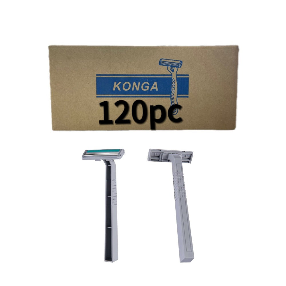 Disposable Razors Bulk 120 Pack Double Blade Stainless Steel – Fresh Smooth Close Shave for Men & Women, Face Legs Underarms 