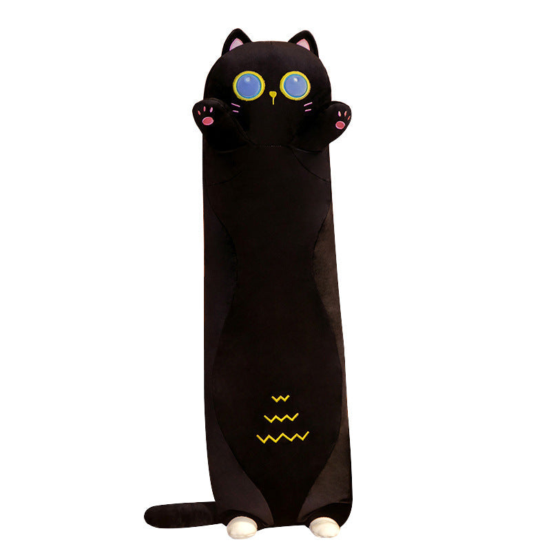 Japanese Chubby Cat Plush Toy Doll Cute Cat Pillow Children Bed Long Pillow Doll