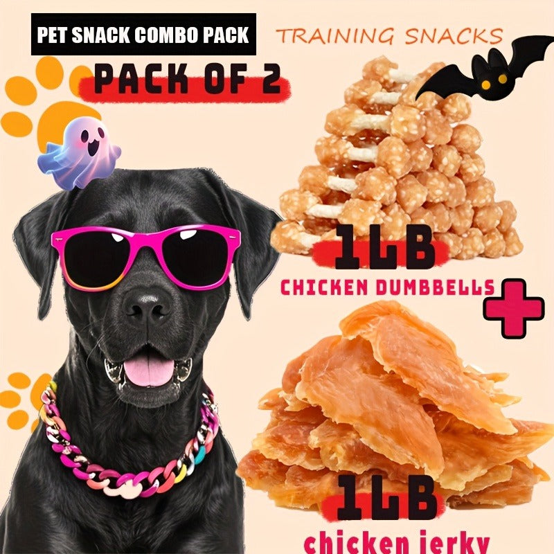 Dog Treats Chicken, Duck and Egg Yolk Assortment with Multi-Bag, 350g and 25 x 4g Options for Dog Reward Use — image 14