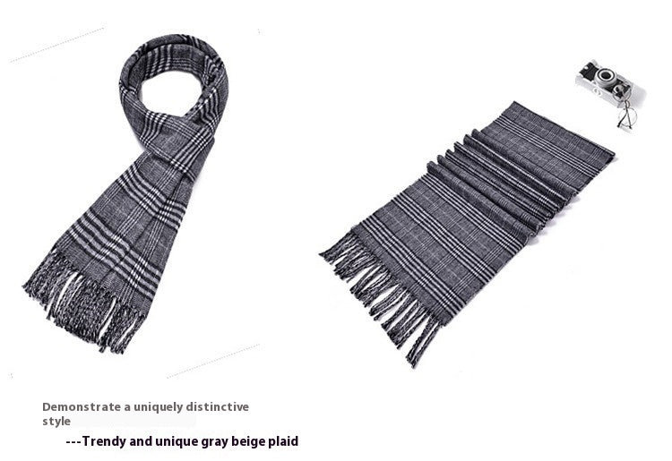 Winter Korean Style Student Versatile Trendy Young Men's Scarf