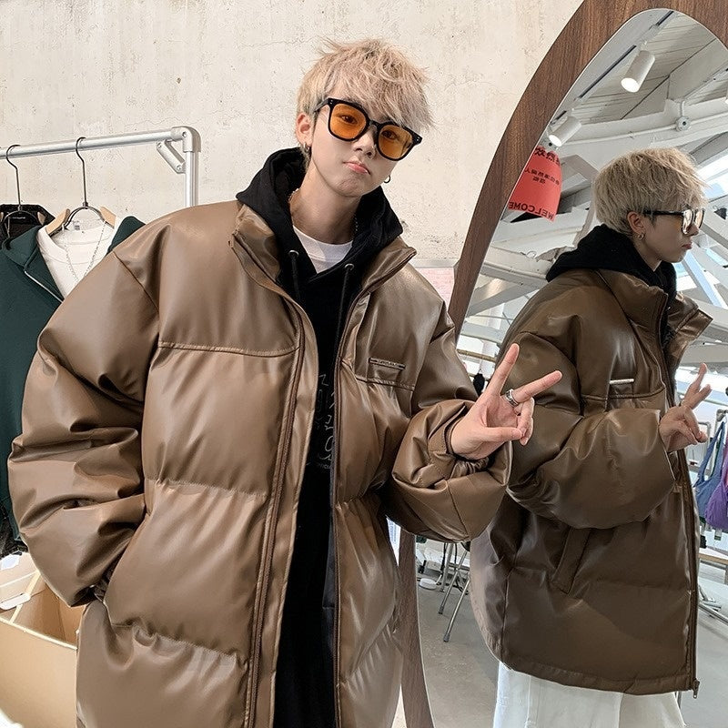 Mens New-Style Thickened Cotton Padded Jacket In American Street Style