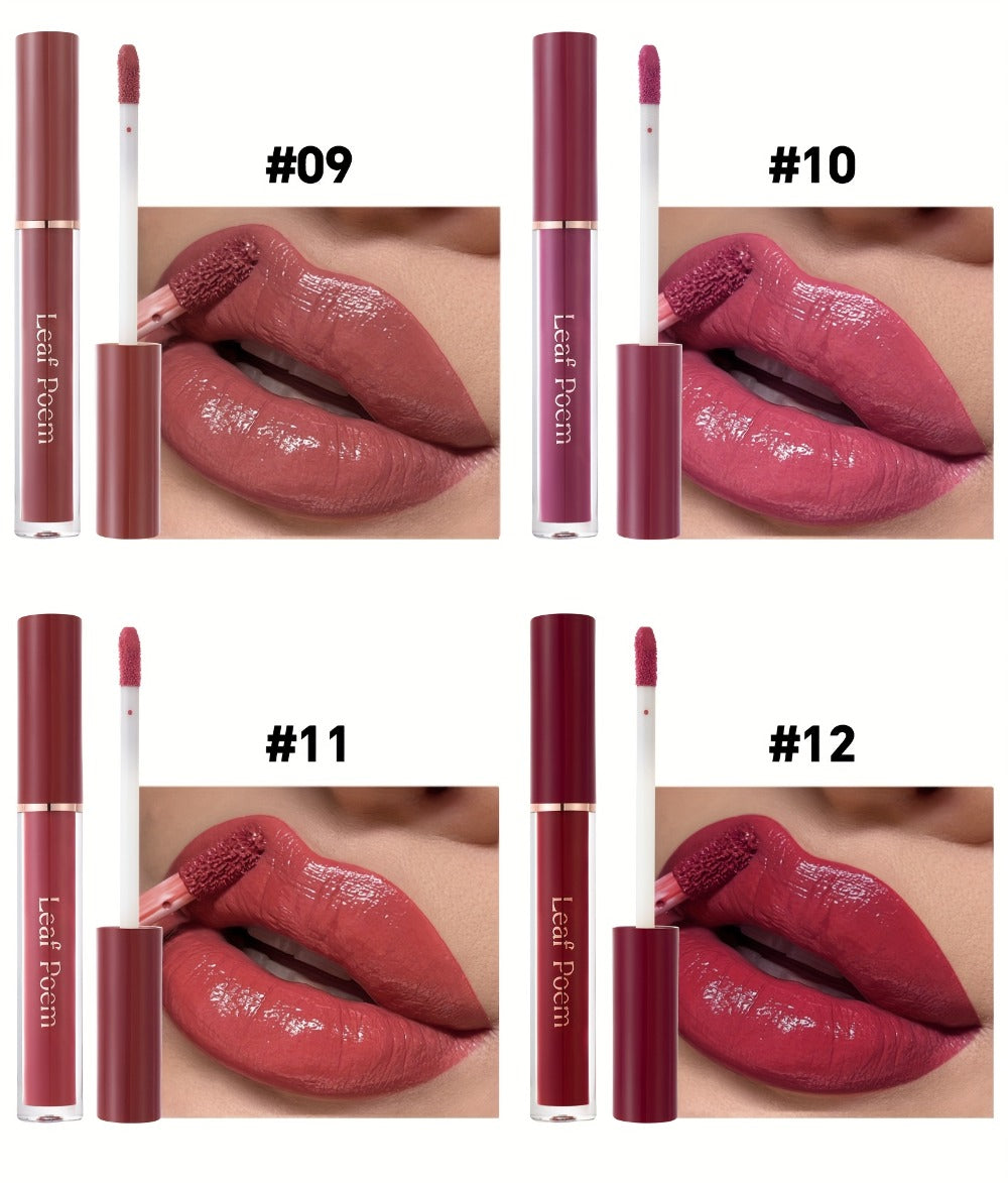 Lip Gloss Set by Leaf Poem with 12 Mixed Lip Colors, Slim Tube Applicators and Presentation Box — image 19