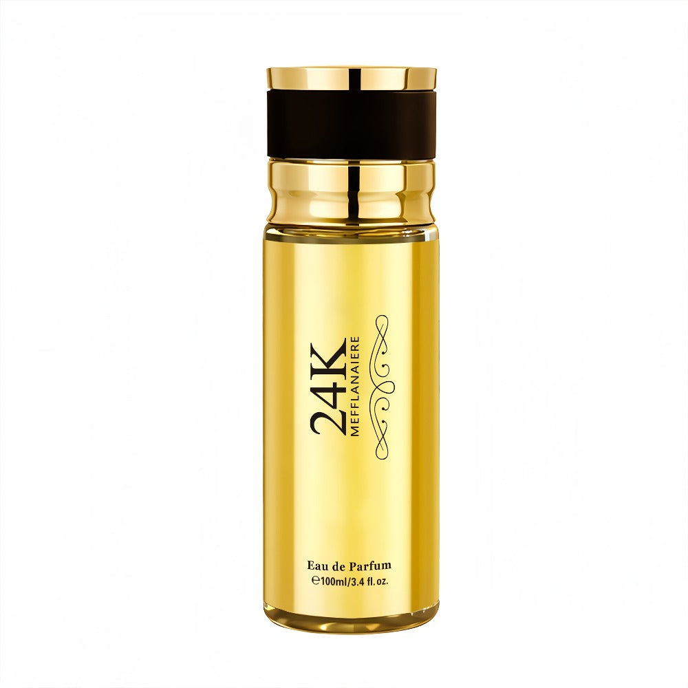 24K Gold Women's Eau de Toilette Perfume 1.69 oz Fresh Vanilla Scent - Luxurious Gold Bottle for Bath Time, Home Spa and Pers