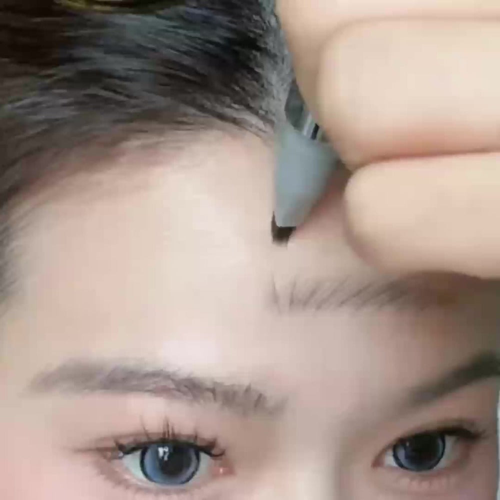 2-in-1 Eyebrow and Hairline Pen with Dense Multi-Fork Brush, Pointed Tip and Three Brown-to-Black Shades — image 11