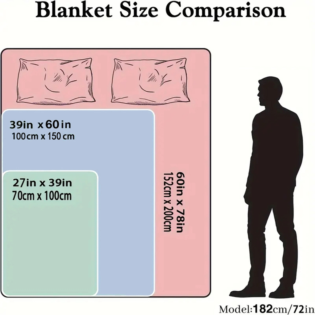 Fleece Throw Blanket Geometric Space Lodge Pattern – Ultra Soft Flannel Cozy Bed Sofa Blanket 60x80 Inches — image 6