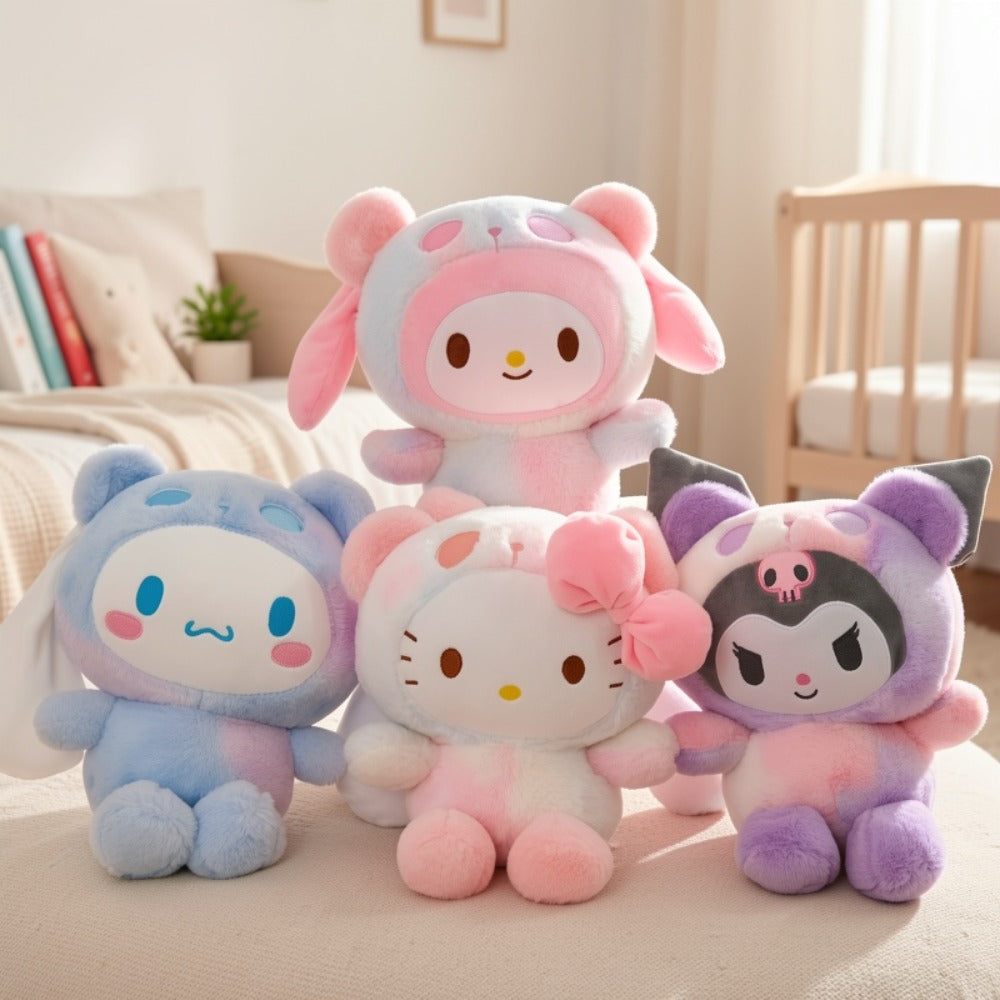 Sanrio Plush Doll, Hello Kitty Kuromi Cinnamoroll My Melody Kawaii Stuffed Animal Character Toy, Cute Gift for Girls & Teens 