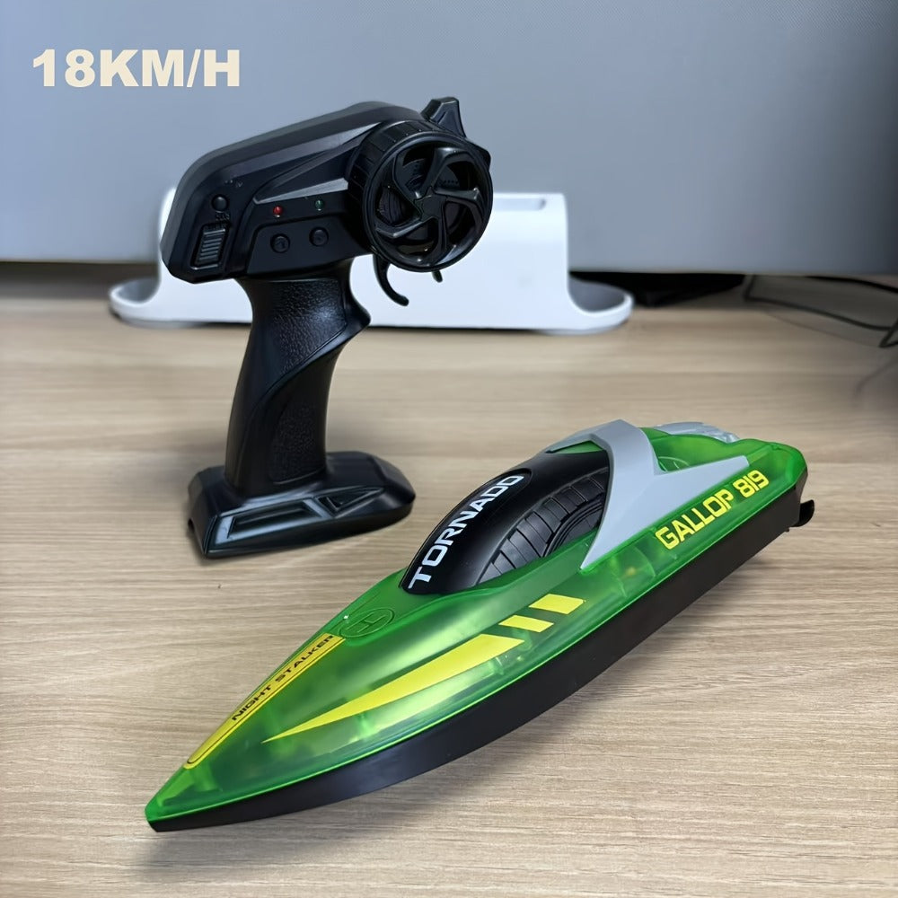 Remote Control Speedboat 25KM/H with Auto Flip Reset Night Light & Low with the Listed Color, Size or Set Options for Everyda