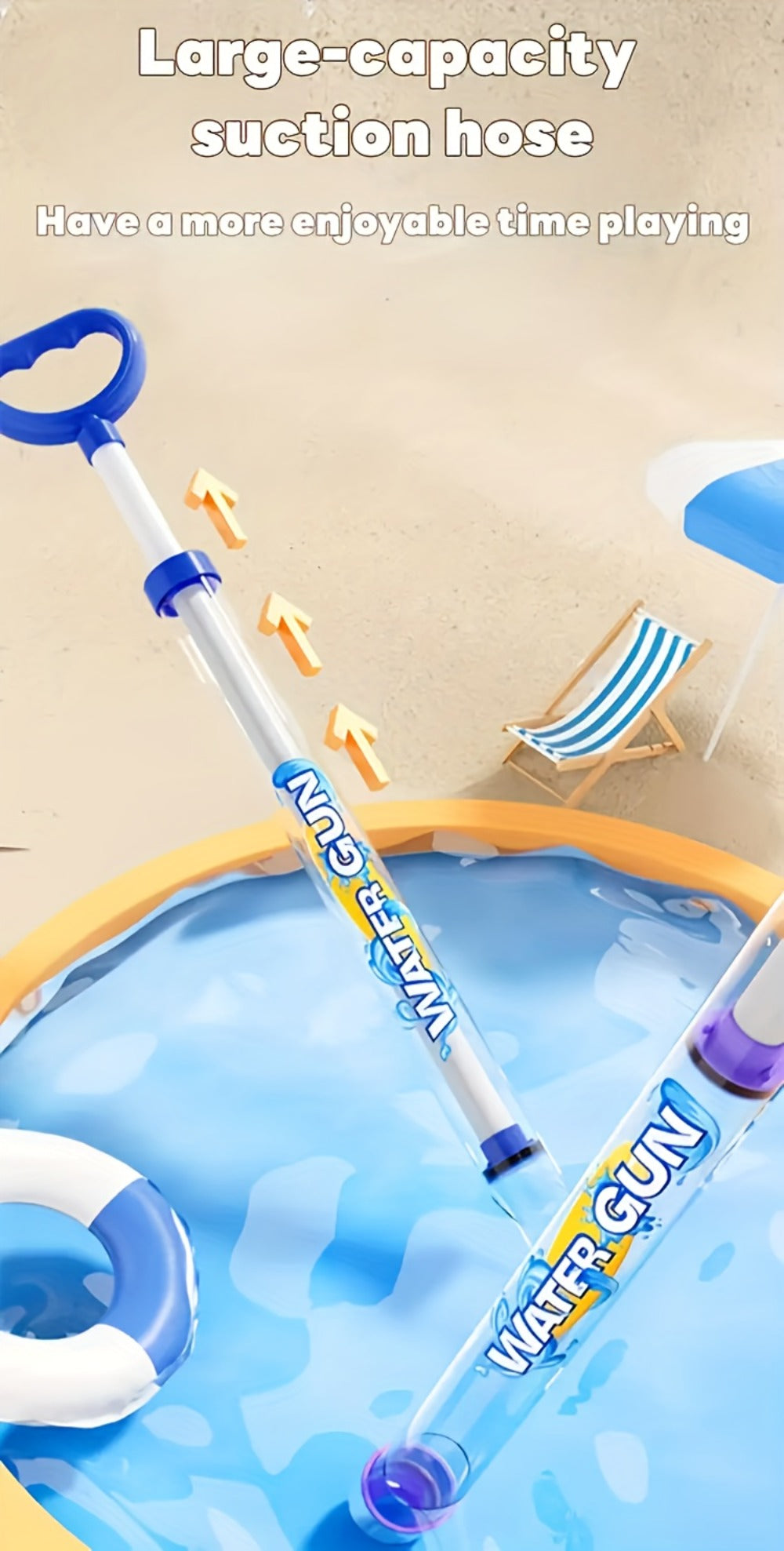 Firework-Shape Manual Water Blaster Set with Three or Six Pull-Push Wands in Blue, Purple and Pink — image 14