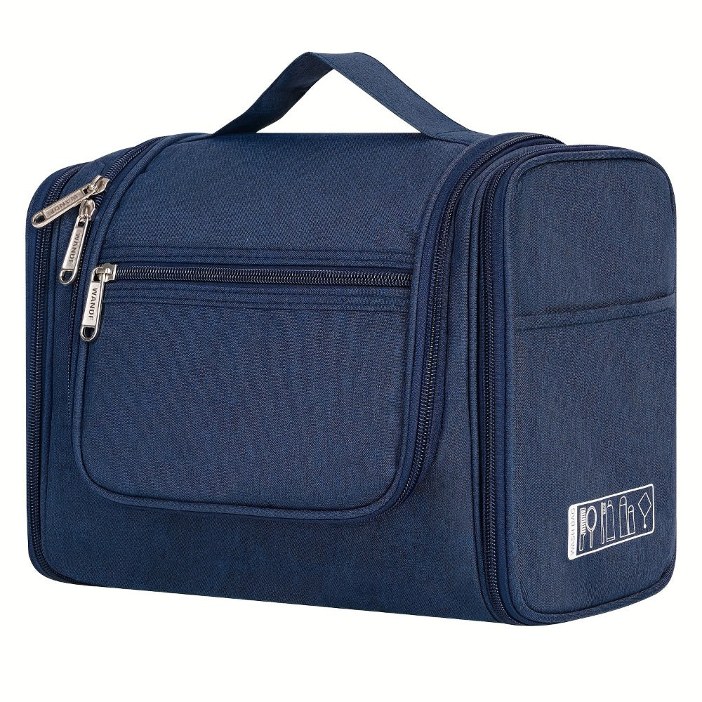 Toiletry Bag, Hanging Multi-Pocket Shower Organizer Metal Hook, Carry Handle and Seven Print — image 10