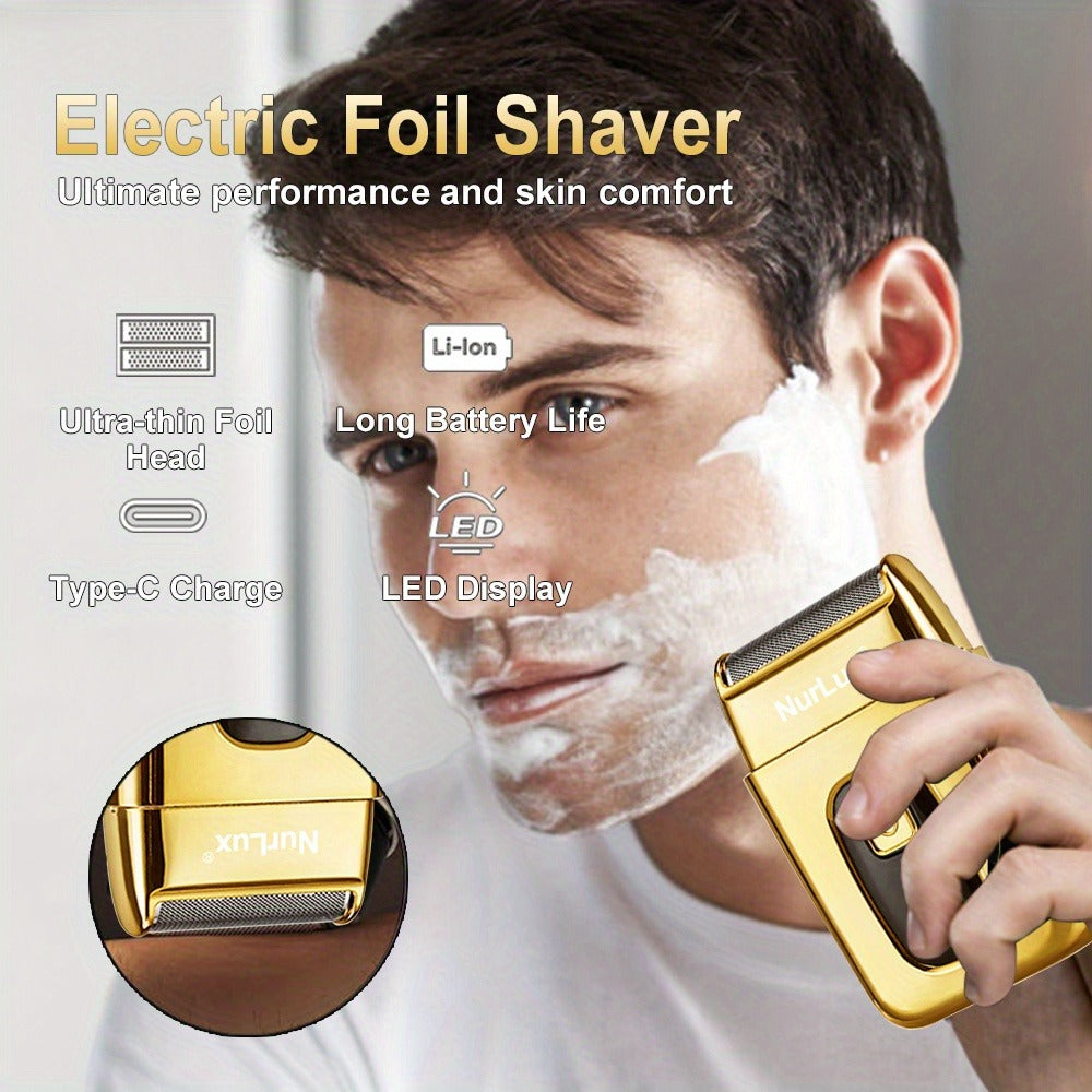 Hair Clipper Set for Men USB Rechargeable – LCD Display Cordless Trimmer, Guide Combs & Cleaning Brushes, Professional Home H