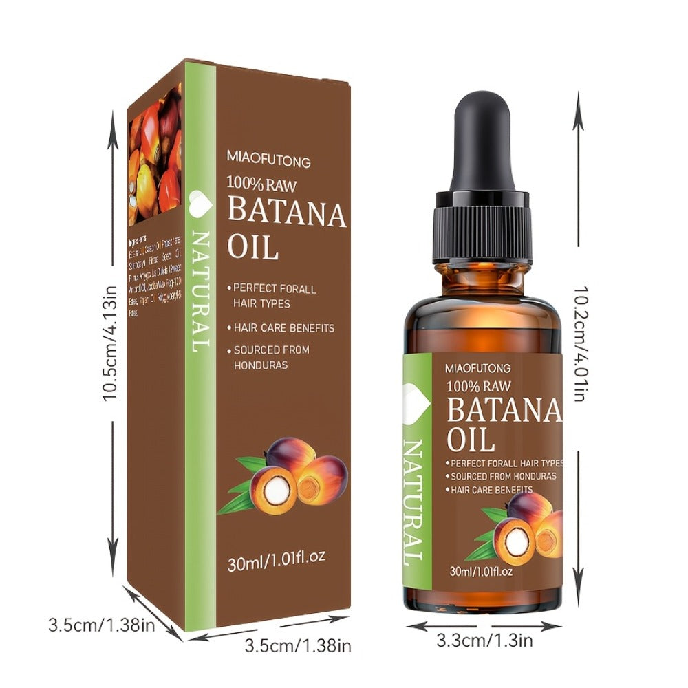 Hair Oil MIAOFUTONG Batana 30ml Amber Dropper Bottle with 1.01fl oz Label for Hair and Scalp Application — image 4