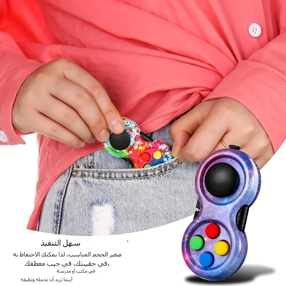 Handheld Fidget Controller Toy with Buttons, Roller, Switch and Seven-Color Checkout Assortment — image 7